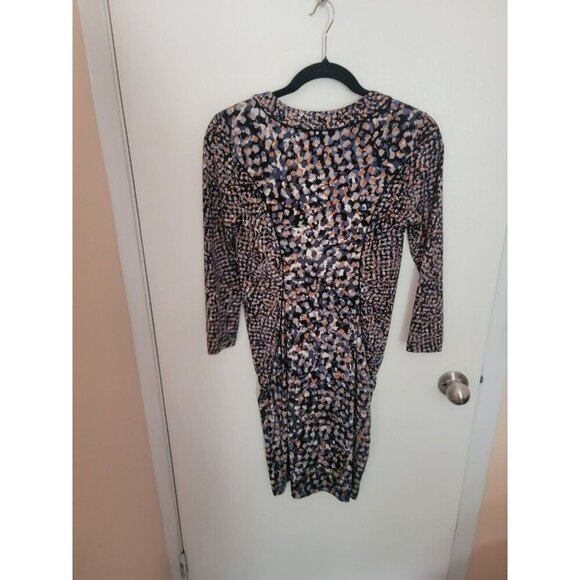 bcbg maxazria dress Womens Xxs Francine Pumicewash Pre-owned Rn80734 Multicolor - Picture 2 of 7